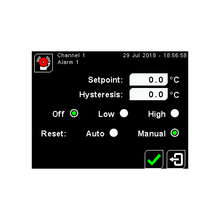 EXCELOG-6 Alarm Setup