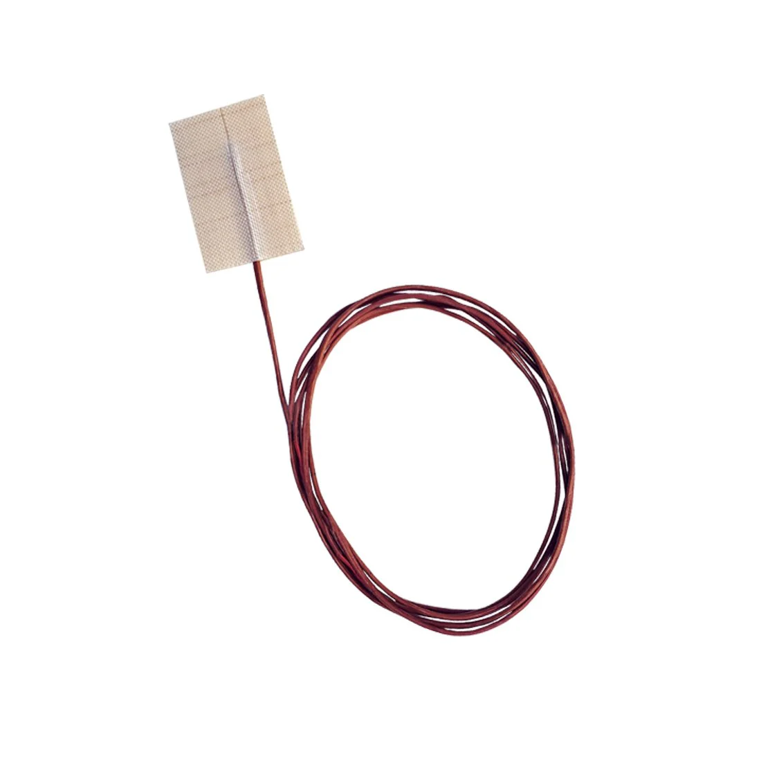 What is the total height/thickness of the sensor with adhesive patch? Also of the wire lead to the patch? (Type K)