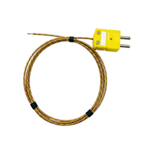 WTC-GG-K  HIgh Accuracy 24 AWG Glass Insulated  Custom Length K Type Wire Thermocouples