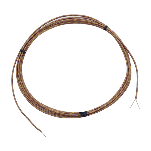 WTC-GG-24-SL Type K Glass Insulated 24 AWG Beaded Wire Thermocouple with Stripped Leads