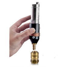 Sample chamber installed on optional sensor with optional quick lock couplingf