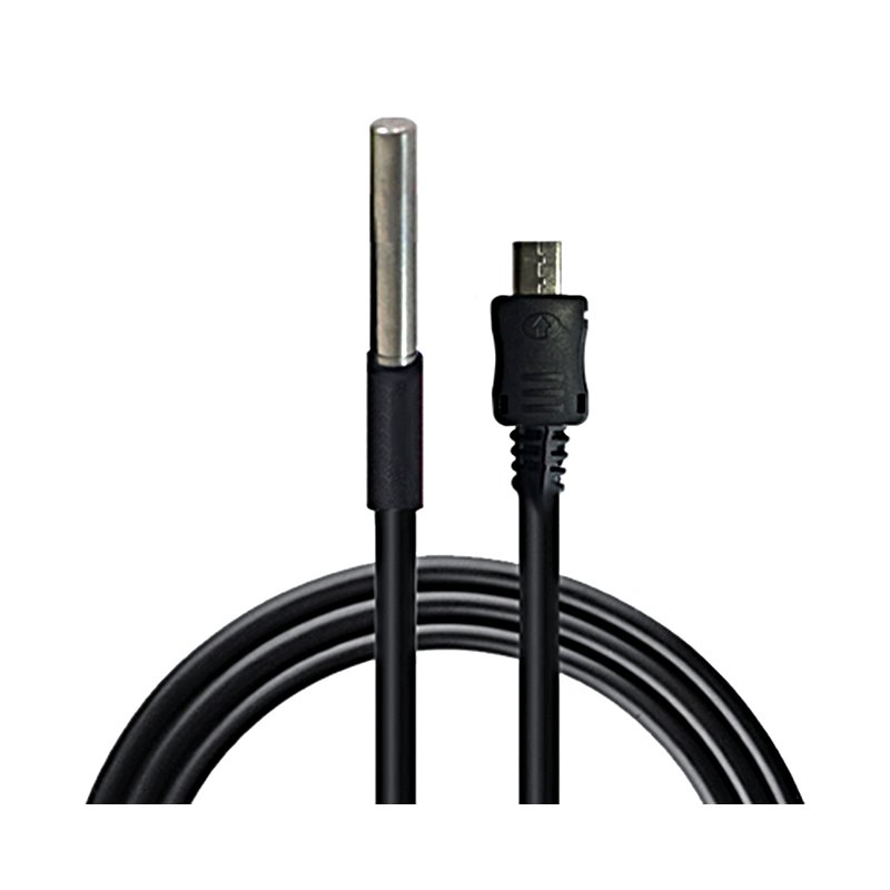 DS18B20 External Temperature Probe with Micro USB Connector