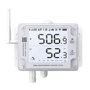 Ubibot GS1-AETH1RS Ethernet Thermometer Hygrometer, WiFi Temperature  Humidity Monitor, Temperature Data Logger, Temperature Sensor with Alarm  2.4GHz WiFi & RJ45 Ethernet, no hub Required IFTTT 