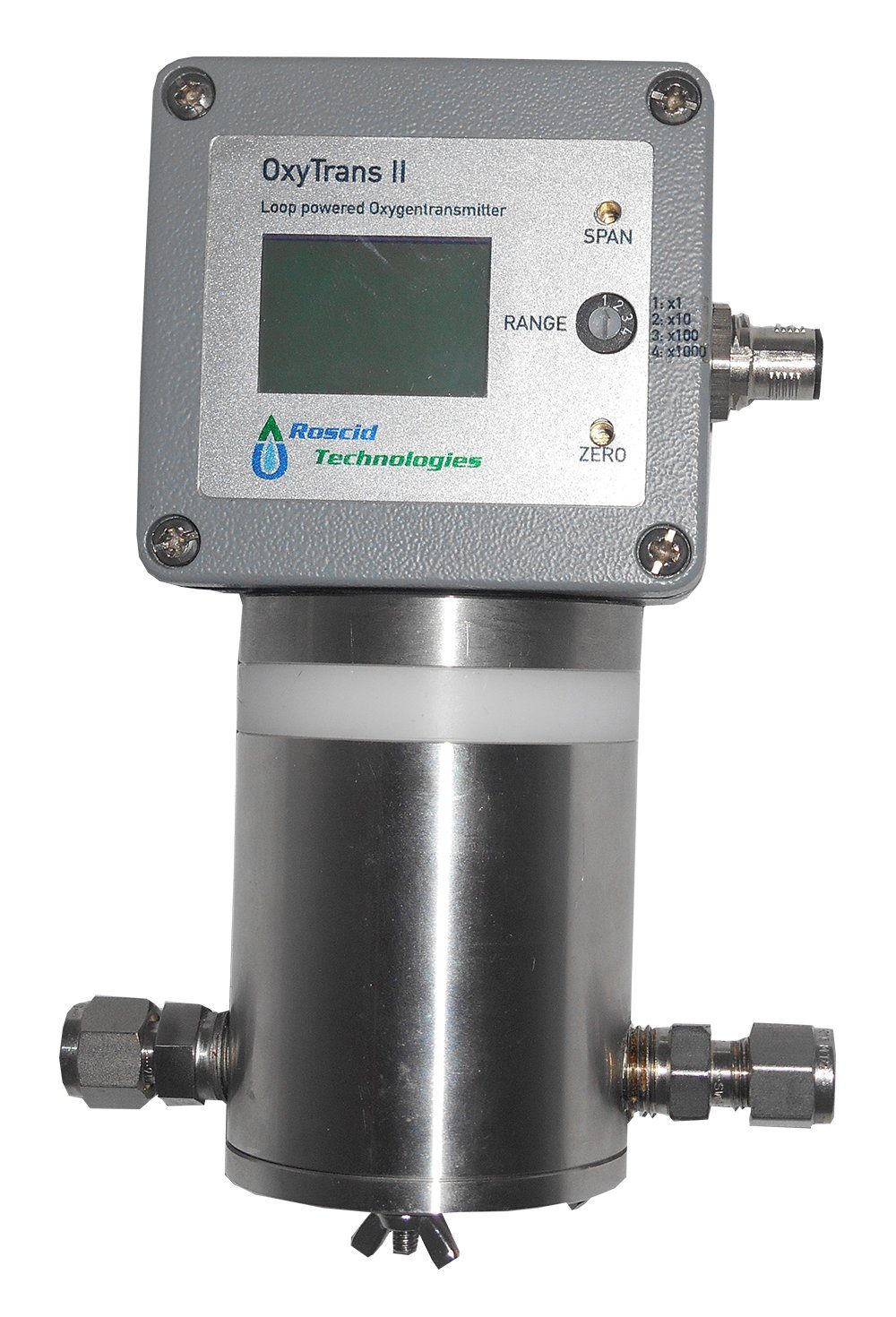 OXYTRANS 4-20 mA Loop Powered Two Wire Oxygen Transmitter