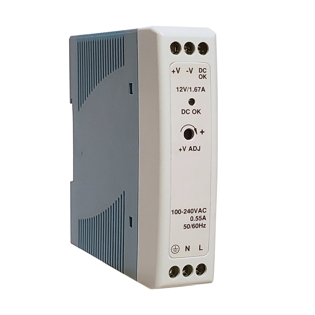 Unregulated DIN Rail Mount Power Supply