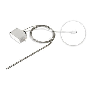 The PT100 probe with micro USB connector is compatible with the WS1-PRO family