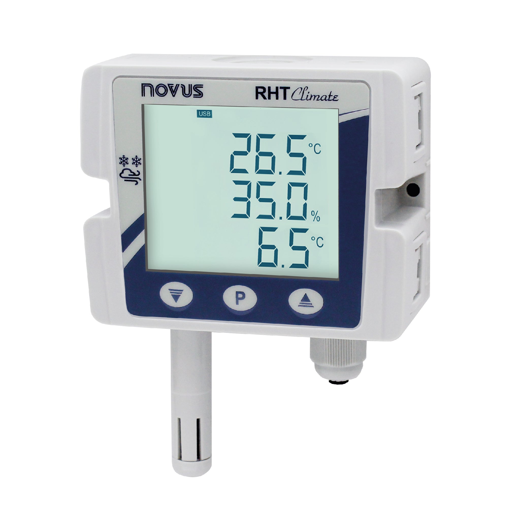 Air humidity and temperature sensor - ELEN, s.r.o. - relative / wall-mount  / RS-485