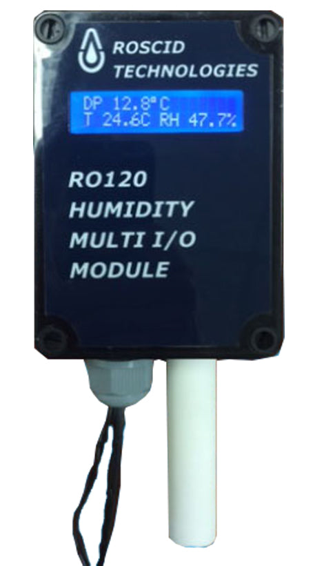 RO120-W-DIS High Accuracy Wall Mount Temperature, Dew Point and Humidity Transmitter with Remote Display