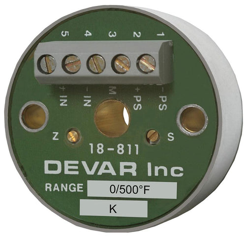 FM Approved, Intrinsically Safe, Two Wire Thermocouple Transmitter - Devar Model 18-811IS