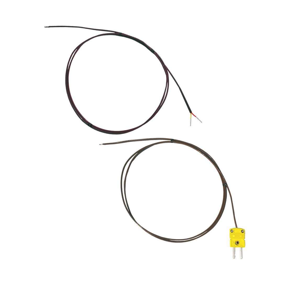 WTC 24 AWG PFA Insulated  Custom Length Beaded Wire K Type Thermocouples